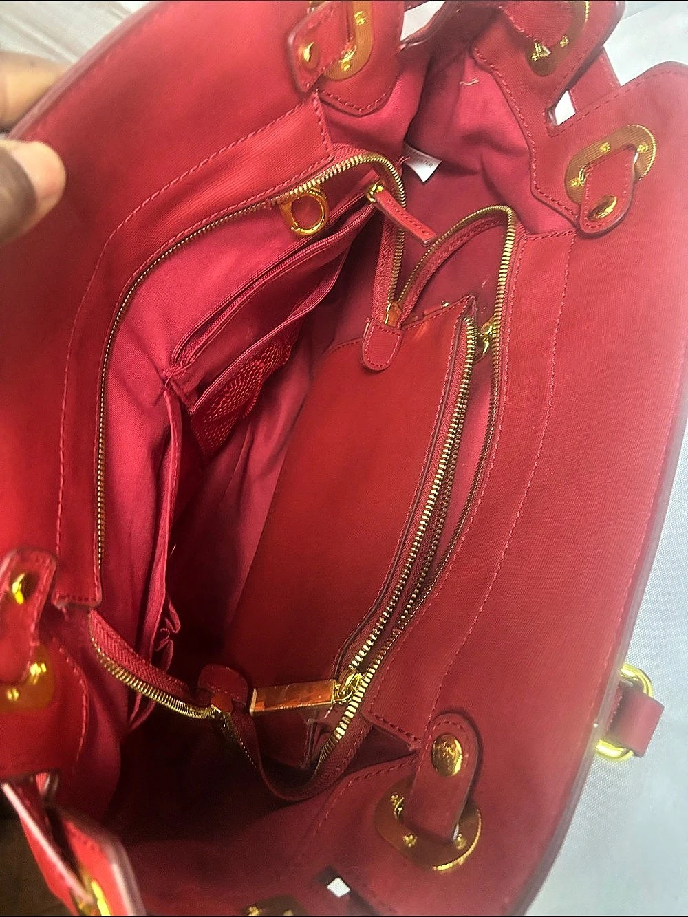 Tote Bag in Red Like New